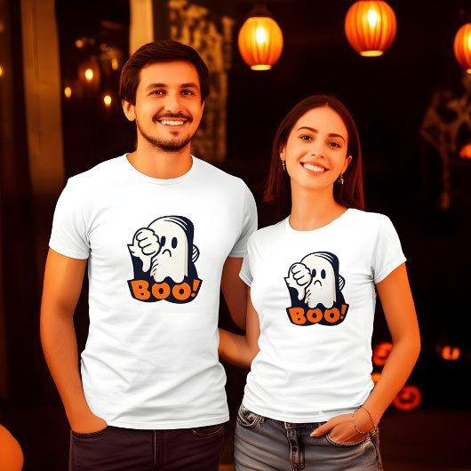 Boek Afkeurend Grumpy Halloween Ghost Design T-shirt