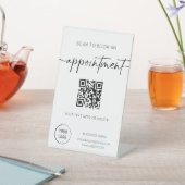 Boek Afspraak QR Code Business Reclamebord Met Voetstuk (Insitu)