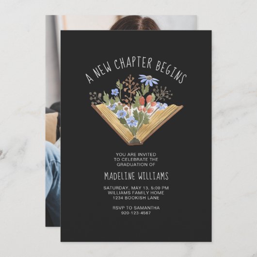 Boek Afstuderen Foto Kaart (Voorkant / Achterkant)