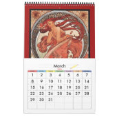 Boek  Alphonse Mucha 14 Afbeeldingen Bekende kunst Kalender (Mar 2026)