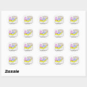Boek Appendix Coming Out Funny Cadeaus & T-shirts Ronde Sticker (Vel)