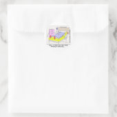 Boek Appendix Coming Out Funny Cadeaus & T-shirts Ronde Sticker (Tas)