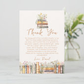 Boek Baby Shower Bedankkaart (Staand voorkant)