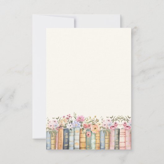 Boek Baby shower bedankpas Bedankkaart (Achterkant)