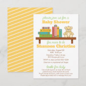 Boek Baby shower | Boeken voor Baby Kaart (Voorkant / Achterkant)