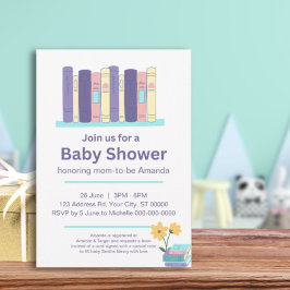 Boek Baby shower, Brunch en Boeken, Genderneutraal Kaart