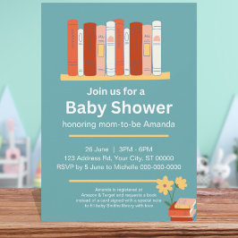 Boek Baby shower, Brunch en Boeken, Genderneutraal Kaart