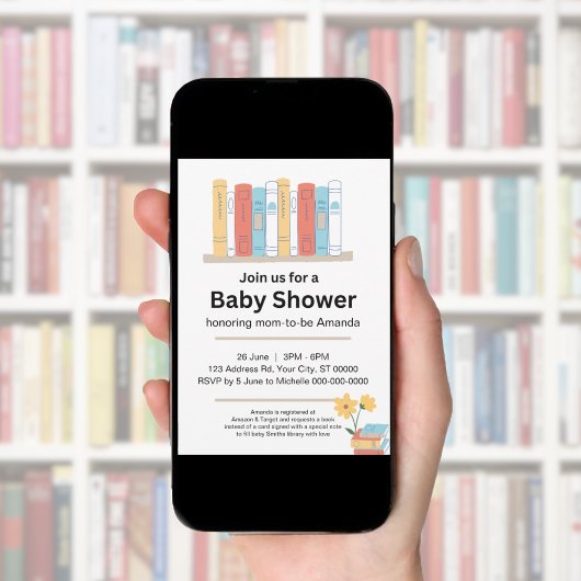 Boek Baby shower, Brunch en Boeken, Genderneutraal Kaart