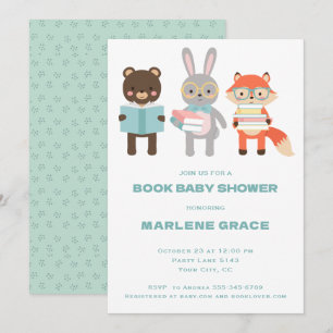 Boek baby shower kaart