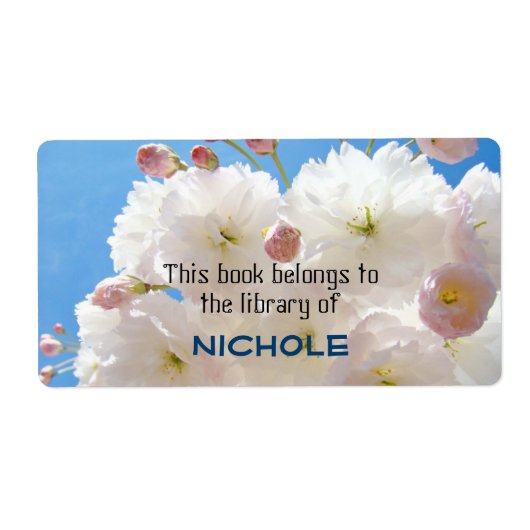 Boek behoort tot de bibliotheek van Jouw naam labe Etiket (Voorkant)