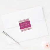  boek behoort tot roze boog stickers (Envelop)