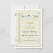 Boek Bewaar de datum Bibliotheek Bruiloft uitnodig Save The Date (Voorkant)