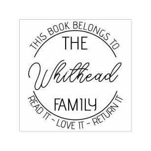 Boek bibliotheek boekplaat boek stempel Aangepast 