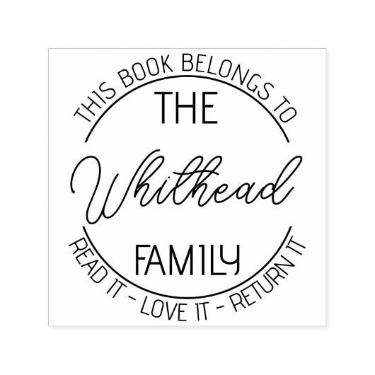 Boek bibliotheek boekplaat boekstempel Aangepast m Zelfinktende Stempel (Design)