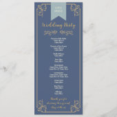 Boek Bibliotheek Bruiloft Menu Ceremonie Details (Achterkant)