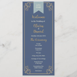 Boek Bibliotheek Bruiloft Menu Ceremonie Details