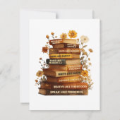 Boek Black History Month Bedankkaart (Achterkant)