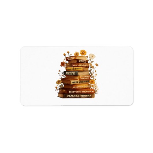 Boek Black History Month Etiket (Voorkant)