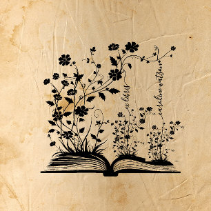 Boek Bloei Ex libris Rubberstempel