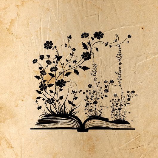 Boek Bloei Ex libris Rubberstempel