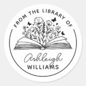 Boek Blooms & Butterflies uit de bibliotheek van Ronde Sticker (Voorkant)