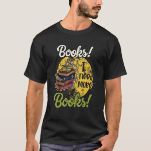 Boek Boek Boekhandboek Literatuur Teacher Library T-shirt