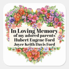 Boek Bord in Memoriam Sticker