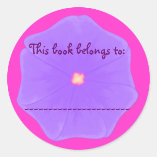 Boek Bord Sticker (Lila Pansy)