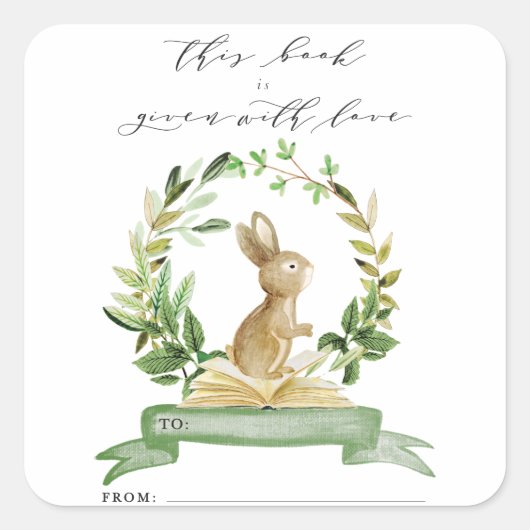 Boek Bord Stickers voor Boek Thema Baby shower (Voorkant)