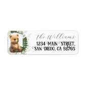 Boek bos bos bos bos bos, bos etiket (Voorkant)