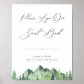 Boek bos bos gebergte poster (Voorkant)