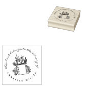 boek Botanische aangepaste bibliotheekboeken Rubberstempel (Gestempeld)