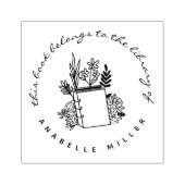 boek Botanische aangepaste bibliotheekboeken Rubberstempel (Afrduk)