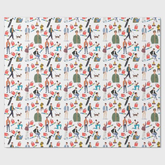 Boek Boyfriend Wrapping Paper Cadeaupapier (Vlak)