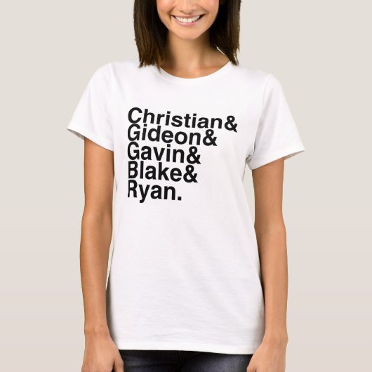 Boek Boyvriend, Christelijk, Gideon, Gavin, Blake. T-shirt (Voorkant)