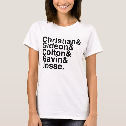 Boek Boyvriend Christelijke Gideon, Colton, Gavin. T-shirt (Voorkant)