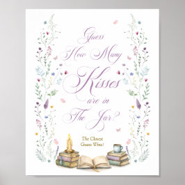 Boek Bruidsfeest Raad Hoeveel Kusjes Poster