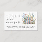 Boek Bruiloftsfeest Recept Informatiekaartje (Voorkant)