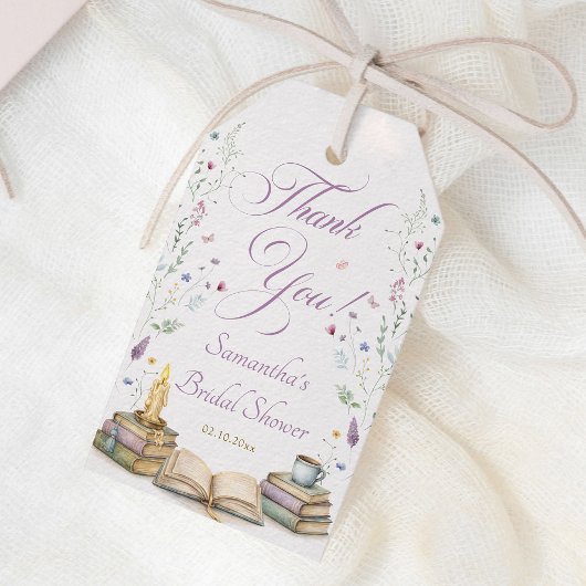 Boek Bruiloftsshower Dank Je Wel Cadeaulabel