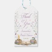 Boek Bruiloftsshower Dank Je Wel Cadeaulabel (Voorkant)