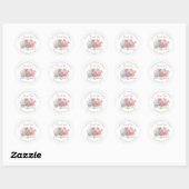 Boek Bruiloftsshower Dank Je Wel Ronde Sticker (Vel)