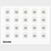 Boek Bruiloftsshower Dank Je Wel Ronde Sticker (Vel)