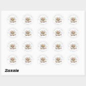Boek Bruiloftsshower Dank Je Wel Ronde Sticker (Vel)