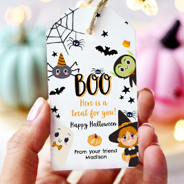Boek Cadeau Voor Jou Fijne Halloween Kinderkostuum Cadeaulabel