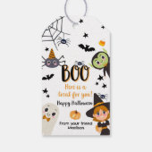 Boek Cadeau Voor Jou Gelukkig Halloween Kinderkost Cadeaulabel (Achterkant)