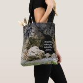 Boek canvas tas met prachtige strandgrot (Dichtbij)