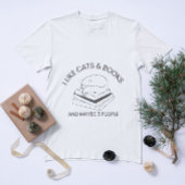 Boek Cat Lover Grappig Quote Ontwerp T-shirt