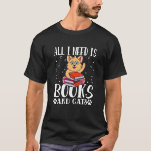 Boek Citaat Kat Woordspeling Boek Lezen Ext Design T-shirt