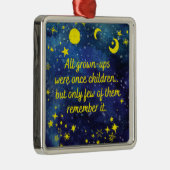 Boek citeert de kleine prins metalen ornament (Rechts)