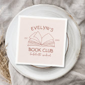 Boek Club Bachelorette Bookish Hand getekend Servet